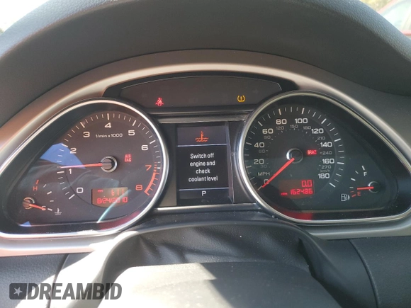 2010 Audi Q7 3.6L Premium Plus with VIN WA1LYAFE8AD002873, listed as a Copart auction lot 88009235 with 162,486 mi miles and Salvage Title. Bid and sale history available at carsss.com. Image 9.