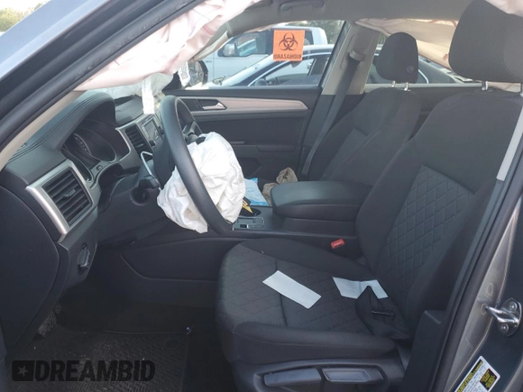 2018 Volkswagen Atlas S with VIN 1V2AP2CA6JC596049, listed as a Copart auction lot 55740605 with 73,298 mi miles and Non repairable. Bid and sale history available at DreamBid. Image 7.