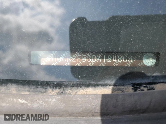 2013 Honda Accord Sport with VIN 1HGCR2F53DA184868, listed as a Copart auction lot 54410545 with Not Provided miles and Salvage Title. Bid and sale history available at DreamBid. Image 13.