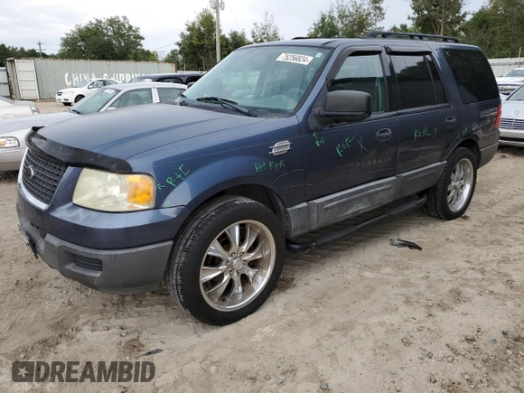 2006 Ford Expedition XLS with VIN 1FMPU13576LA19289, listed as a Copart auction lot 75256824 with 177,763 mi miles and Salvage Title. Bid and sale history available at carsss.com. Image 1.