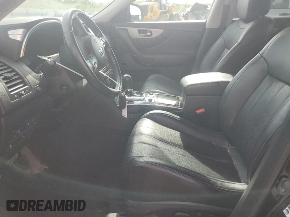 2015 Infiniti QX70 with VIN JN8CS1MW0FM482289, listed as a Copart auction lot 56597955 with 123,227 mi miles and Salvage title. Bid and sale history available at DreamBid. Image 7.