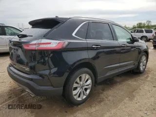 2019 Ford Edge Titanium with VIN 2FMPK4K93KBB42822, listed as a Copart auction lot 57308545 with 102,252 mi miles and Salvage title. Bid and sale history available at DreamBid. Image 3.