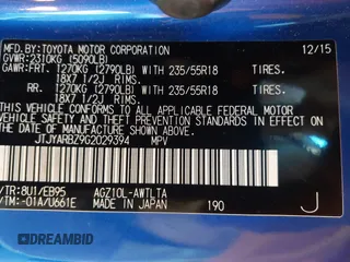 2016 Lexus NX 200t с VIN JTJYARBZ9G2029394, выставлен на аукционе IAAI как лот 42146684 с пробегом 104 671 миль миль и . История ставок и продаж доступна на DreamBid. Изображение 9.