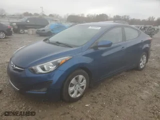 2016 Hyundai Elantra Value Edition with VIN KMHDH4AE1GU542458, listed as a Copart auction lot 78518464 with 155,919 mi miles and Salvage Title. Bid and sale history available at carsss.com. Image 1.