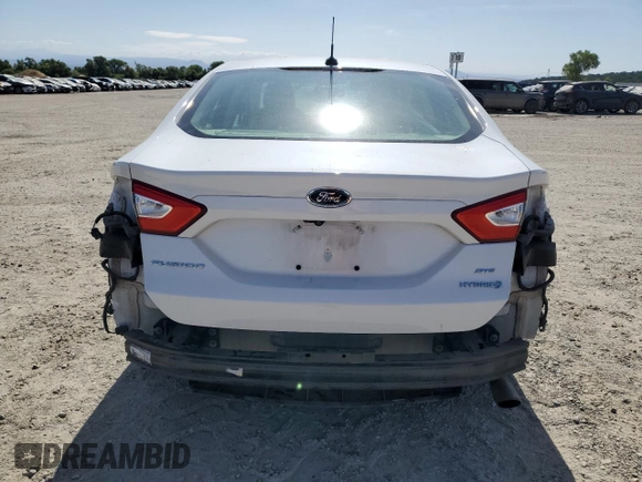 2016 Ford Fusion SE Hybrid with VIN 3FA6P0LU3GR106544, listed as a Copart auction lot 61456035 with 156,750 mi miles and Salvage title. Bid and sale history available at DreamBid. Image 6.