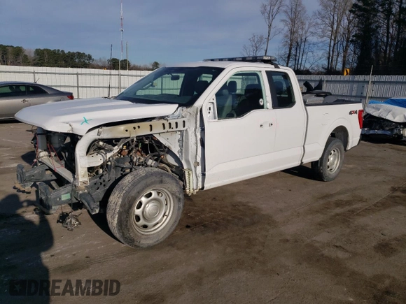 2022 Ford F-150 XL with VIN 1FTEX1EB4NKE56418, listed as a Copart auction lot 46791285 with 36,764 mi miles and Salvage title. Bid and sale history available at DreamBid. Image 1.