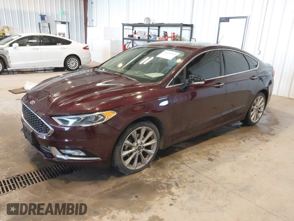 2017 Ford Fusion Titanium with VIN 3FA6P0K91HR171231, listed as a IAAI auction lot 41131312 with 115,265 mi miles. Bid and sale history available at carsss.com. Image 17.