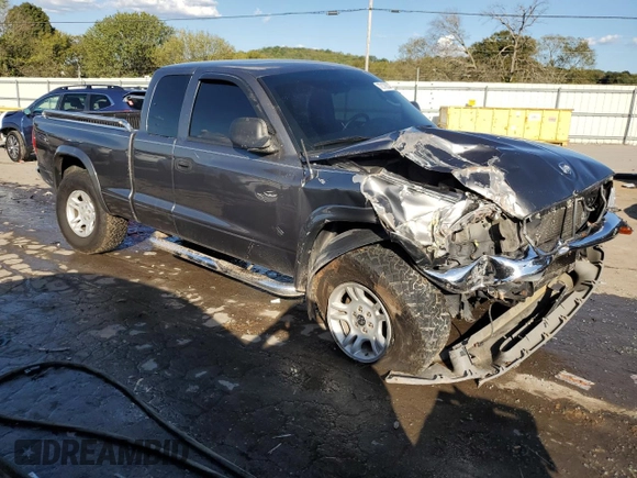 2003 Dodge Dakota SLT with VIN 1D7HG42N93S363166, listed as a Copart auction lot 72176534 with 189,834 mi miles and Salvage Title. Bid and sale history available at carsss.com. Image 4.