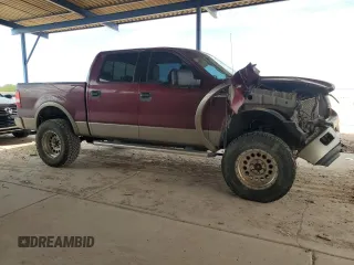 2004 Ford F-150 XLT with VIN 1FTPW14524KC55140, listed as a Copart auction lot 53708165 with 170,692 mi miles and Salvage Title. Bid and sale history available at carsss.com. Image 4.