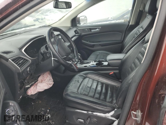 2016 Ford Edge SEL with VIN 2FMPK3J98GBB63118, listed as a Copart auction lot 85703334 with 0 mi miles and Salvage Title. Bid and sale history available at carsss.com. Image 7.