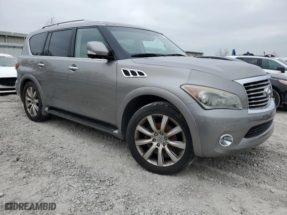 2012 Infiniti QX56 7-passenger with VIN JN8AZ2NE4C9017723, listed as a Copart auction lot 44863515 with 130,033 mi miles and Clean Title. Bid and sale history available at carsss.com. Image 4.