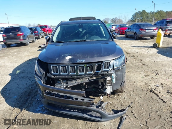 2020 Jeep Compass Latitude with VIN 3C4NJCBB4LT177001, listed as a IAAI auction lot 41210982 with 77,764 mi miles and . Bid and sale history available at DreamBid. Image 11.