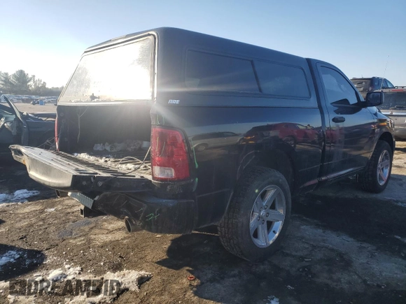 2013 Ram 1500 Express with VIN 3C6JR7AT3DG546988, listed as a Copart auction lot 42492705 with 167,336 mi miles and Salvage title. Bid and sale history available at DreamBid. Image 3.