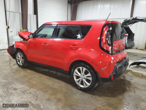 2015 Kia Soul + with VIN KNDJP3A59F7758351, listed as a Copart auction lot 52235555 with 53,030 mi miles and Salvage Title. Bid and sale history available at carsss.com. Image 2.