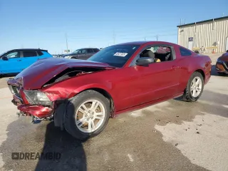 2014 Ford Mustang V6 with VIN 1ZVBP8AM0E5204583, listed as a Copart auction lot 48427935 with 114,307 mi miles and Salvage Title. Bid and sale history available at carsss.com. Image 1.
