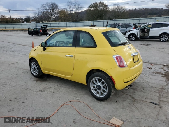 2013 FIAT 500 Pop with VIN 3C3CFFAR9DT743409, listed as a Copart auction lot 82027754 with 18,517 mi miles and Clean Title. Bid and sale history available at carsss.com. Image 2.