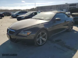 2007 BMW 6 Series M6 with VIN WBSEK93547CY78866, listed as a Copart auction lot 78612424 with 79,740 mi miles and Salvage Title. Bid and sale history available at carsss.com. Image 1.