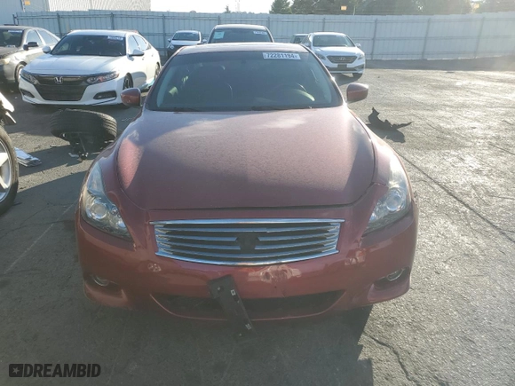2015 Infiniti Q60 Coupe S Limited with VIN JN1CV6EK9FM871348, listed as a Copart auction lot 72281194 with 74,154 mi miles and Salvage Title. Bid and sale history available at carsss.com. Image 5.