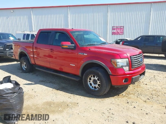 2011 Ford F-150 XLT with VIN 1FTFW1ET5BFC55566, listed as a IAAI auction lot 41896825 with 287,297 mi miles. Bid and sale history available at carsss.com. Image 1.