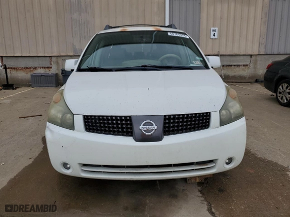 2004 Nissan Quest S with VIN 5N1BV28U44N345842, listed as a Copart auction lot 60764334 with 0 mi miles and Non Repairable. Bid and sale history available at carsss.com. Image 5.