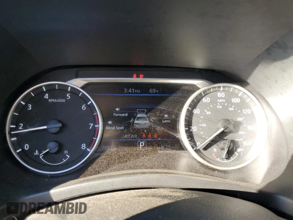 2022 Nissan Sentra SV with VIN 3N1AB8CV7NY215959, listed as a Copart auction lot 46931695 with 78,813 mi miles and Salvage Title. Bid and sale history available at carsss.com. Image 9.