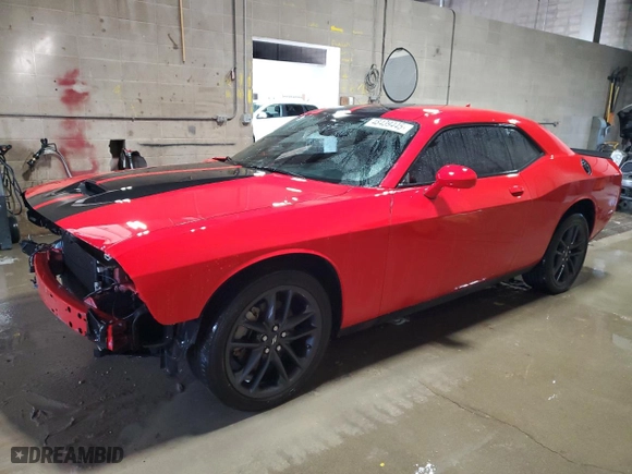 2021 Dodge Challenger GT with VIN 2C3CDZKG0MH594353, listed as a Copart auction lot 48439445 with 85,927 mi miles and Clean Title. Bid and sale history available at carsss.com. Image 1.