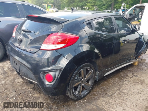 2013 Hyundai Veloster Turbo with VIN KMHTC6AE5DU143733, listed as a IAAI auction lot 42116317 with 116,155 mi miles and . Bid and sale history available at DreamBid. Image 4.