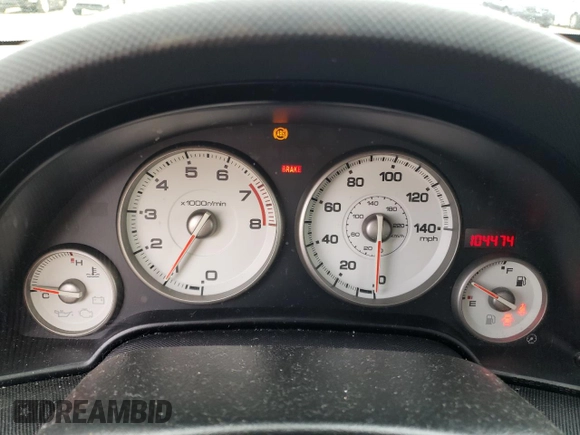 2006 Acura RSX with VIN JH4DC53856S023664, listed as a Copart auction lot 72232194 with 104,474 mi miles and Salvage title. Bid and sale history available at DreamBid. Image 9.