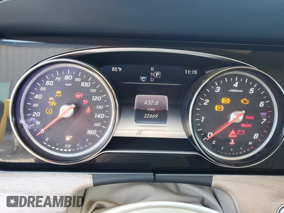 2019 Mercedes-Benz E 450 with VIN WDD1J6HB8KF082737, listed as a Copart auction lot 78810584 with 22,669 mi miles and Non Repairable. Bid and sale history available at DreamBid. Image 9.