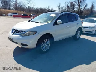 2011 Nissan Murano SV with VIN JN8AZ1MW1BW186845, listed as a IAAI auction lot 41781602 with 200,547 mi miles. Bid and sale history available at carsss.com. Image 2.