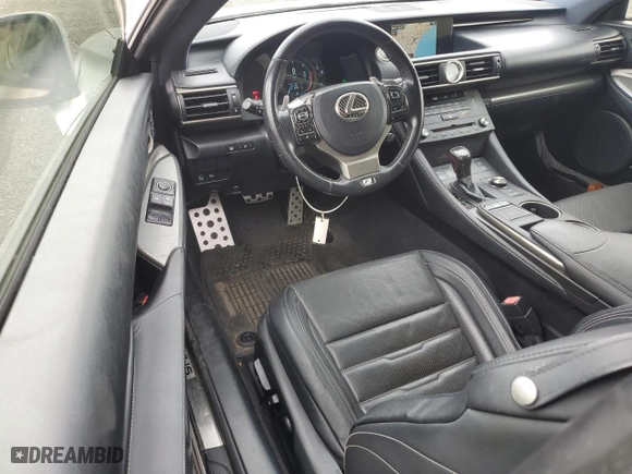 2015 Lexus RC 350 with VIN JTHSE5BC3F5003029, listed as a Copart auction lot 65398434 with 91,965 mi miles and Salvage Title. Bid and sale history available at carsss.com. Image 8.