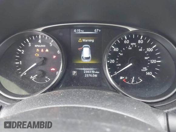 2015 Nissan Rogue SV with VIN KNMAT2MTXFP557333, listed as a IAAI auction lot 41967505 with 238,319 mi miles. Bid and sale history available at carsss.com. Image 7.