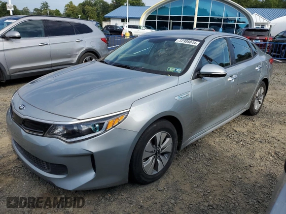 2017 Kia Optima Hybrid with VIN KNAGT4LE7H5009035, listed as a Copart auction lot 72398044 with 106,669 mi miles and Clean Title. Bid and sale history available at carsss.com. Image 1.