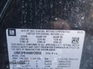 2022 Buick Envision Essence with VIN LRBFZPR4XND128890, listed as a Copart auction lot 46245845 with 39,270 mi miles and Salvage Title. Bid and sale history available at carsss.com. Image 13.