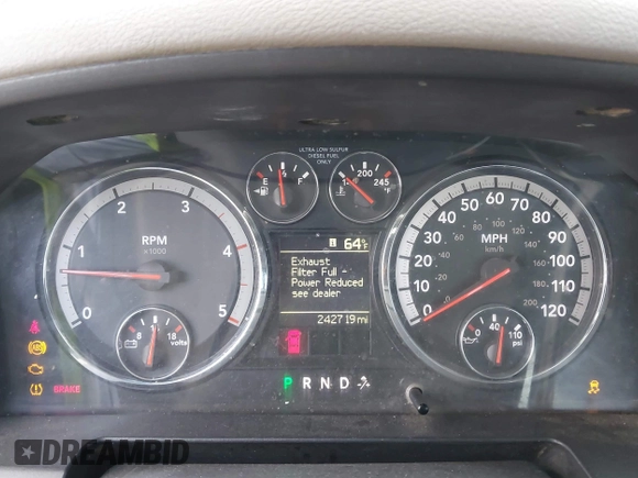 2012 Ram 2500 with VIN 3C6LD4AL1CG127817, listed as a IAAI auction lot 41510375 with 242,719 mi miles and . Bid and sale history available at DreamBid. Image 7.