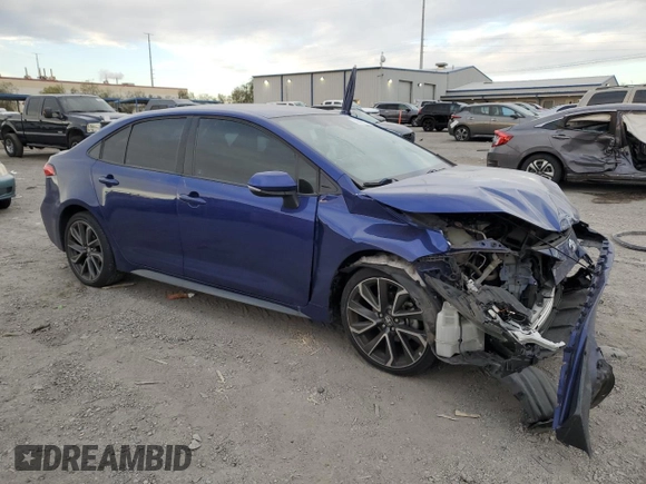 2020 Toyota Corolla SE with VIN 5YFS4RCE4LP039886, listed as a Copart auction lot 50022175 with 40,652 mi miles and Salvage Title. Bid and sale history available at carsss.com. Image 4.
