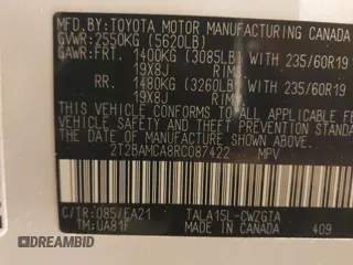 2024 Lexus RX with VIN 2T2BAMCA8RC087422, listed as a IAAI auction lot 41570920 with 7,710 mi miles. Bid and sale history available at carsss.com. Image 9.