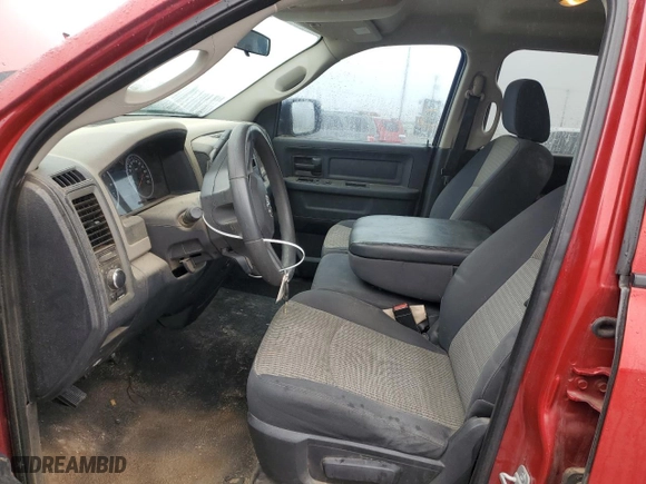 2009 Dodge Ram 1500 ST with VIN 1D3HB18K29S746211, listed as a Copart auction lot 44340945 with 124,560 mi miles and Salvage Title. Bid and sale history available at carsss.com. Image 7.