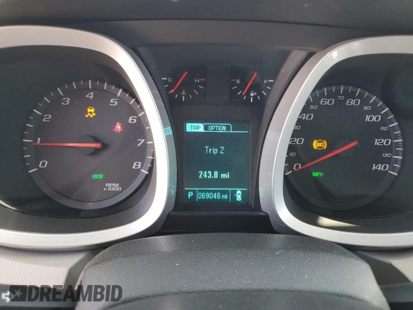 2014 Chevrolet Equinox LT with VIN 2GNALCEKXE6144622, listed as a Copart auction lot 47402645 with 69,046 mi miles and Salvage Title. Bid and sale history available at carsss.com. Image 9.