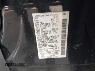 2007 Nissan Titan XE z VIN 1N6AA07A87N209125, wystawiony jako IAAI lot #42370163 z przebiegiem 257 543 mil mil oraz . Historia ofert i sprzedaży dostępna na DreamBid. Obrazek 9.