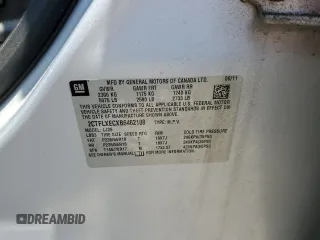2011 GMC Terrain SLT-2 with VIN 2CTFLXECXB6462108, listed as a Copart auction lot 62908564 with Not Provided miles and Salvage Title. Bid and sale history available at DreamBid. Image 14.