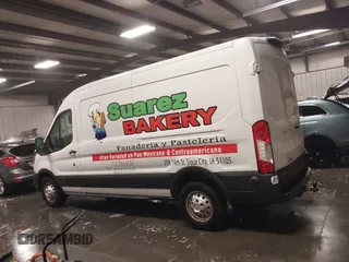 2024 Ford Transit Cargo with VIN 1FTBR2C81RKA01686, listed as a IAAI auction lot 41100566 with 74,842 mi miles and . Bid and sale history available at DreamBid. Image 14.