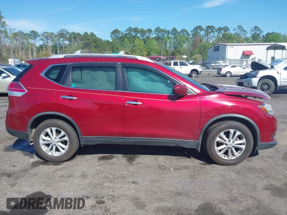 2016 Nissan Rogue SV with VIN KNMAT2MT0GP644465, listed as a IAAI auction lot 41898259 with 93,566 mi miles. Bid and sale history available at carsss.com. Image 13.
