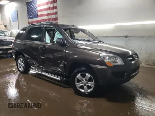 2009 Kia Sportage LX with VIN KNDJF724997571437, listed as a Copart auction lot 51460335 with 161,468 mi miles and Salvage Title. Bid and sale history available at carsss.com. Image 4.