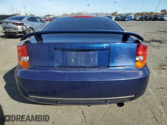 2002 Toyota Celica GT with VIN JTDDR32T620124423, listed as a Copart auction lot 83235744 with 197,274 mi miles and Salvage Title. Bid and sale history available at carsss.com. Image 6.