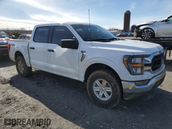2023 Ford F-150 XL with VIN 1FTFW1E59PKE35312, listed as a Copart auction lot 86181444 with 19,849 mi miles and Salvage Title. Bid and sale history available at carsss.com. Image 4.