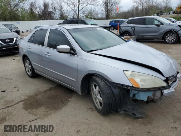 2005 Honda Accord EX with VIN 1HGCM56735A011693, listed as a Copart auction lot 52024445 with 240,754 mi miles and Salvage Title. Bid and sale history available at DreamBid. Image 4.