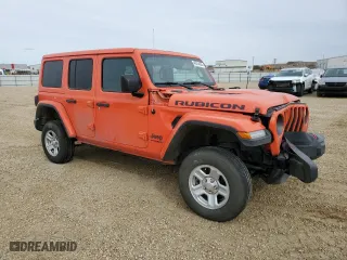 2019 Jeep Wrangler Unlimited Rubicon with VIN 1C4HJXFG5KW594789, listed as a Copart auction lot 46870275 with 104,017 mi miles and Clean Title. Bid and sale history available at carsss.com. Image 4.