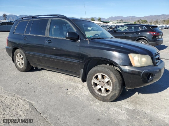 2001 Toyota Highlander with VIN JTEGF21AX10013948, listed as a Copart auction lot 46531415 with 198,072 mi miles and Salvage Title. Bid and sale history available at carsss.com. Image 4.