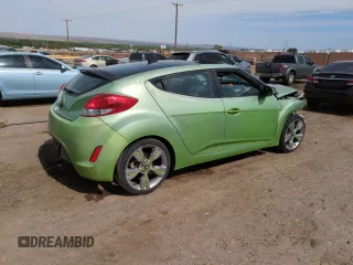 2012 Hyundai Veloster w/Black Int with VIN KMHTC6AD9CU048226, listed as a Copart auction lot 58824755 with 107,255 mi miles and Salvage title. Bid and sale history available at DreamBid. Image 3.